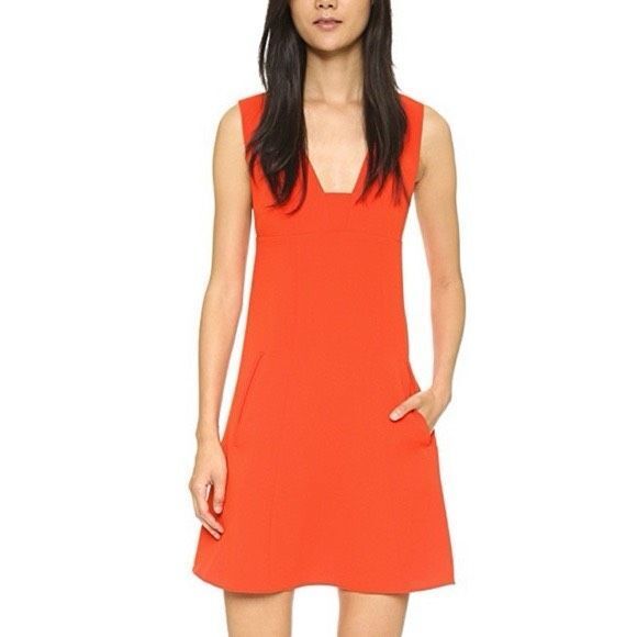 T by Alexander Wang Orange Mini Dress - Picture 1 of 6